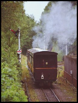 Train departing Alston on the Down Main.